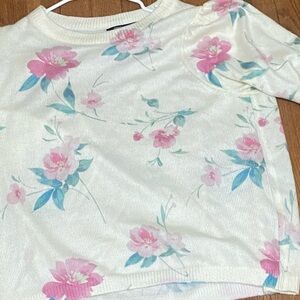 French connection pink rose large sweater